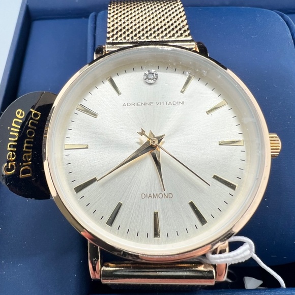 Adrienne  Vittadini Womens Diamond Watch